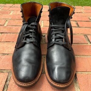 Allen Edmonds Higgins Mill. Size 13. Black leather with brown sole.